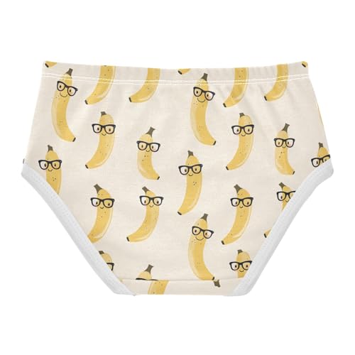 Girls Underwear Soft Cotton Banana Kids Panties in Sizes 2/3t, 4t, 5t, 6 and 82