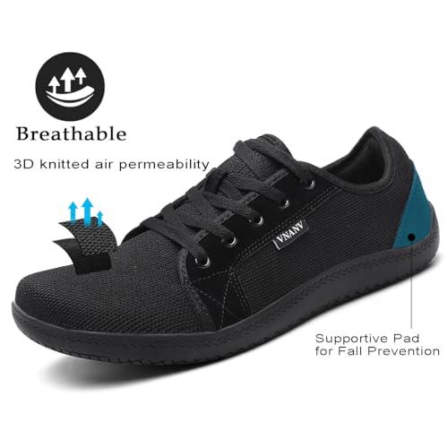 Image of Men's Barefoot Shoes Wide Toe Box | Minimalist Zero Drop Sneakers for Walking & Gym | Breathable Mesh Cross Training Footwear | Lightweight Natural Feel for Balance & Posture