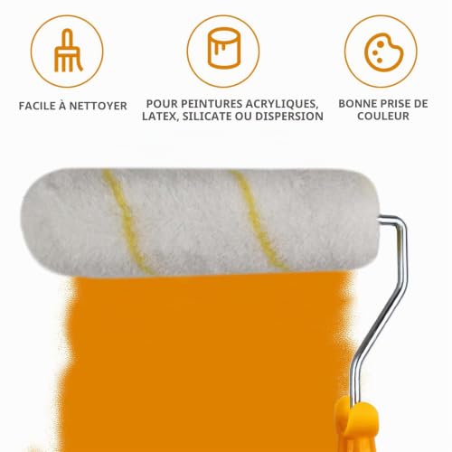 Kit peinture 9 pièces microfibre avec bac LUMITERRA