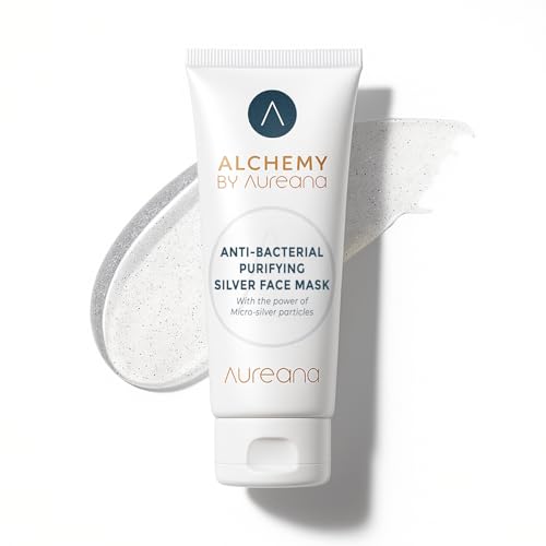 Image of Alchemy By Aureana Silver Face Mask for Acne & Oil Control - Anti-Bacterial Purifying Mask with Vitamin E & Allantoin - Deep Cleansing - 50g