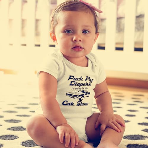 I'm Going To The Car Show Baby One Piece Bodysuit Or Toddler Shirt Cute Outfit for Vintage Car Event4