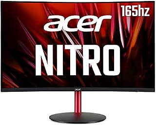 Acer Nitro XZ322QUPbmiiphx 32 inch Quad HD Curved Gaming Monitor (VA Panel, FreeSync, 165Hz, 4ms, HDR 400, DP, HDMI, Height Adjustable, Black)