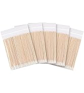 CHEFBEE 500 Count Microblading Cotton Swab, Cotton Swabs Pointed Tip, Wood Cotton Stick, Cotton T...