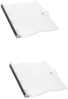 Didiseaon 2 Peças Fichário Pastas De Folhas Soltas Shell Transparente Notebook Shell DIY Planejador Transparente Álbum Recarregável Notebook Shell Notebook A5 Transparente A4 Anel Revista