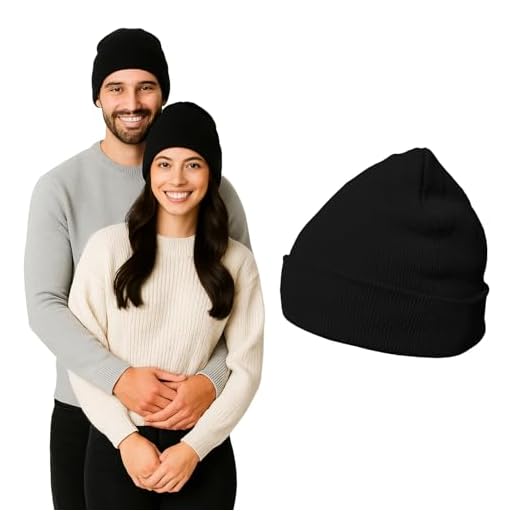 Prym Maßband Color 150 cm/cm, Poly-Fiber-Gewebe, gelb, farbige Dezimeter-Zonen 6 DonDon Wintermütze Mütze warm klassisches Design modern und weich schwarz