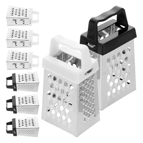 Set de 8 mini ralladores de acero inoxidable con mango miniatura 1