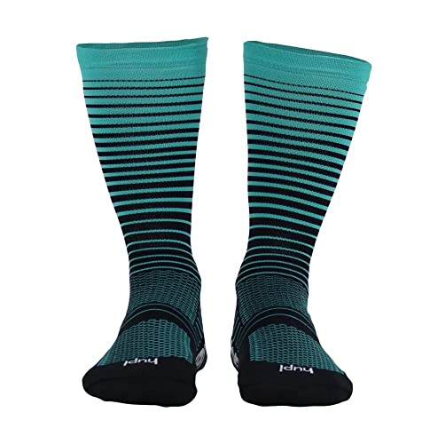 Meia HUPI Hyperline Preto/Verde, Cor: PRETO/VERDE