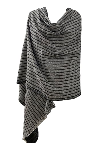 Indian Handicraft Woven Pashmina Scarf, Wraps Handwoven in Kashmir Pahmina Patterned Shawl