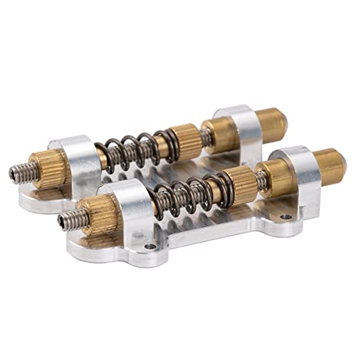 Musiclily Pro Guitar Dual Brass Tremolo Stopper Stabilizer Arming Adjuster Tremsetter Set for Floyd Rose and Other Floating Tremolo Bridge Systems
