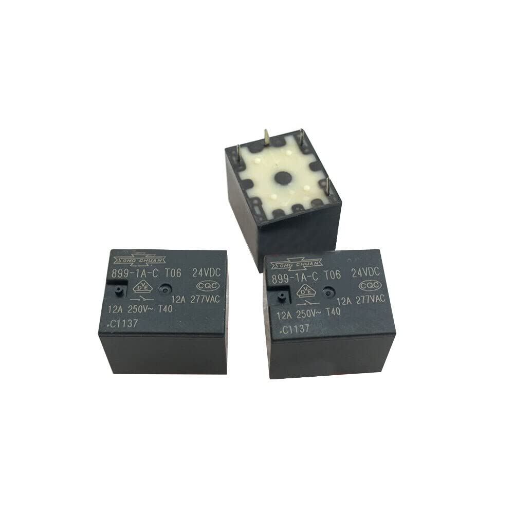 Quad 909 Relè Di Alimentazione SONG CHUAN 899 1A F C G27: 9VDC, 4 Pin, 10A 277VAC, Per Applicazioni Elettriche Industriali Relè 899 1A F C G27 - Foto 6