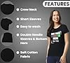 Personalised T-Shirts for Women | Any Text Any Logo | Custom Cotton Tees with Short Sleeves | Ideal for Casual Wear, Workouts, Holidays, and Gifts | Perfect for Women of All Ages | Black-M #2