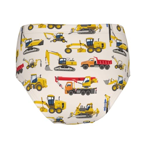 Excavator Construction Car Girls' Underwear Soft Cotton Little Girls Panties Comfort Briefs2