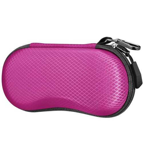 Image of FINTIE Sunglasses Case, Hard EVA Shell Shockproof Sport Glasses Case with Metal Carabiner Travel Zipper Eyeglasses Holder