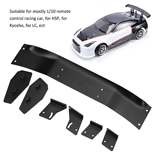 Ritoeasysports Rc Rear Spoiler Wing,Aluminum Alloy Rc Tail Wing Rear Wing Mount Rear Wing Deck For 1/10 Rc Racing Car For Hsp For Lc #TOP1