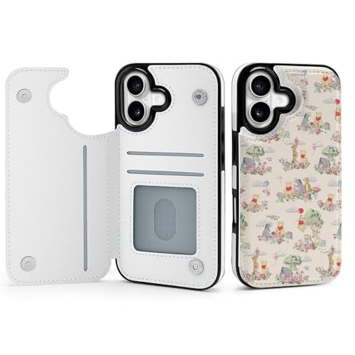 手帳型 くまのプーさん 対応 iPhone 17 ケース カード収納 スマホケース 財布型 携帯ケース 軽量 全面保護 スタンド機能 誕生日 プレゼント