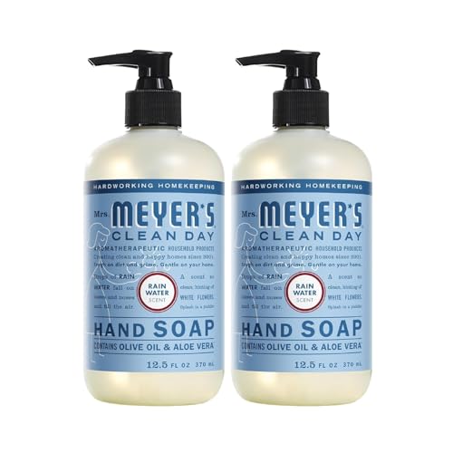 Mrs. Meyer's Liquid Hand Soap, Rainwater, 12.5 Fl Oz (Pack of 2)