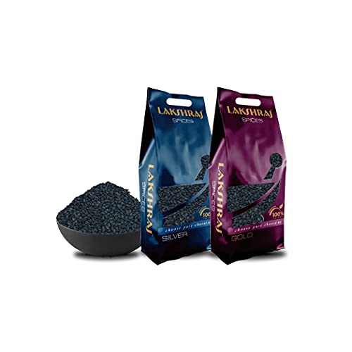 Image of LAKSHRAJ SPICES Black Sesame Seeds - 1 Kg | Kali Till