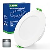 Éclairage sans scintillement - Les spot led extra plat offrent une lumière douce et froide à 6000 K, 450 LM, CRI> 86, avec un angle de faisceau large de 120°, créant une atmosphère confortable sans scintillement ni bourdonnement.bourdonnement.