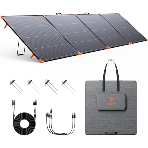 ZOUPW Panneau solaire portable bifacial 480 W, type N 16BB Chargeur...