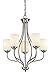 Z-Lite 434-5-BN 5 Light Chandelier, Brushed Nickel