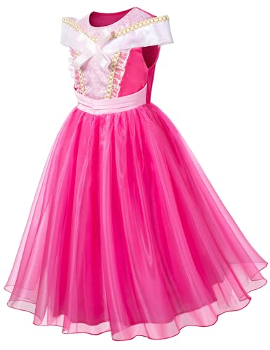 Disfraz de princesa rosa para niñas 10-11 años miniatura 3