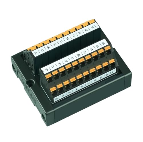 Connecteur rapide de distribution d'énergie 20 canaux rail DIN pour armoire électrique