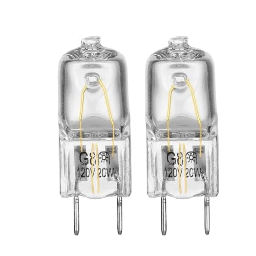 Light Bulb for GE Microwave Oven - Halogen Light Bulb Fits for GE Samsung Kenmore Elite Maytag Over the Stove Range Microwave, Night Light/Stove Light Bulb for GE microwave, Replaces WB25X10019, 2Pack