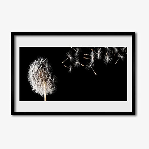 Image photo salon pissenlit et affiche encadrée 60x40 cm Tulup