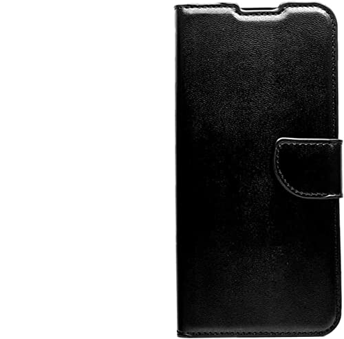 Compatibile per OPPO A9 / A5 2020 / A11 / A11X Custodia COVER protezione STAND flip LIBRO magnetica GEL TPU portafoglio porta carte eco pelle (Nero)