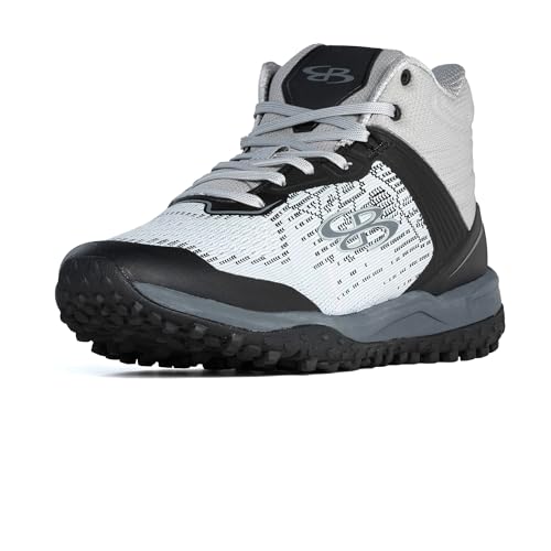 Boombah Viper Pureknit Women's Turf Mid Shoes - Smoke - Multiple Color Options - Multiple Sizes