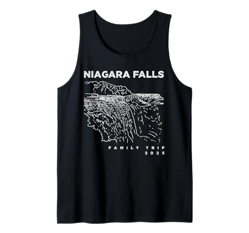 Recuerdo de viaje familiar a las Cataratas del Niágara Canadá Nueva York 2025 Camiseta sin Mangas
