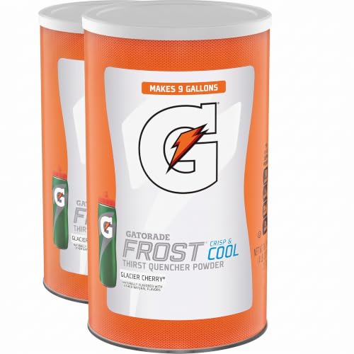 Gatorade Thirst Quencher Powder, Glacier Cherry, 76.5 oz Canister (Pack of 2)