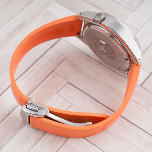 Image of StrapHabit Quick Release Deployant Rubber Watch Strap For Large and Small Wrists - Women and Men - Band FKM Deployment 19mm, 20mm, 21mm, 22mm