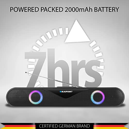 Blaupunkt SBA20 Party 20W Wireless Soundbar with 2000 mAh Battery I