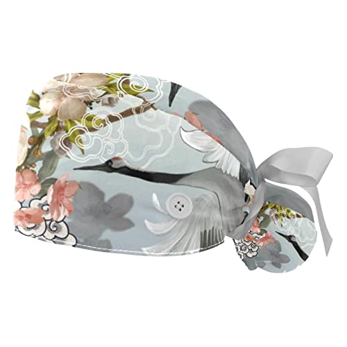 Chapeaux de travail oiseau grue casquettes bouffantes respirantes hommes femmes JDEZ
