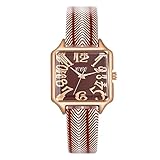 Orologio da polso da donna, movimento al quarzo, cinturino in silicone, E, One Size