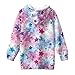 Cndexd Kid's Fashion Tie Dye Star Pullover Hooded Sweatshirt with Pocket Long Sleeve Hoodies for Girls Lightweight Outfit School Outdoor