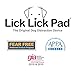 Lick Lick Pad Dog Accessories | Pet Shower Attachment | Dog Peanut Butter Lick Pad | Dog Bathing Station | Dog Bathing Supplies | Veterinarian Used | Suction to Wall | Large (Large - 2 Pack, Blue)