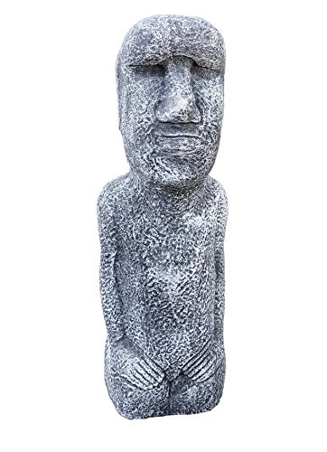 stoneandstyle Steinfigur Osterinsel Statue, frostfest bis -30°C,...