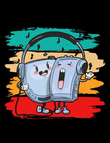Notebook: Discman Discman Walkman Retro Kids: Planner Notebook Journal Gifts For Loved One 100 Lined pages 8.5x11 Notebook: Discman Discman Walkman Retro Kids: Planner Notebook Journal Gifts For Loved One 100 Lined pages 8.5x11