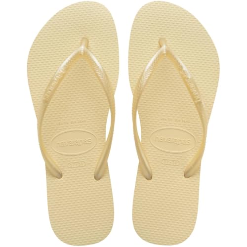 Havaianas Women's Slim Flip Flops Sandals, Buttercream, 11/12