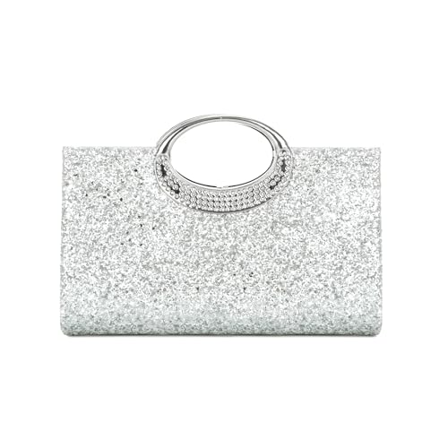 Pochette élégante soirée mariage avec chaîne et anse strass