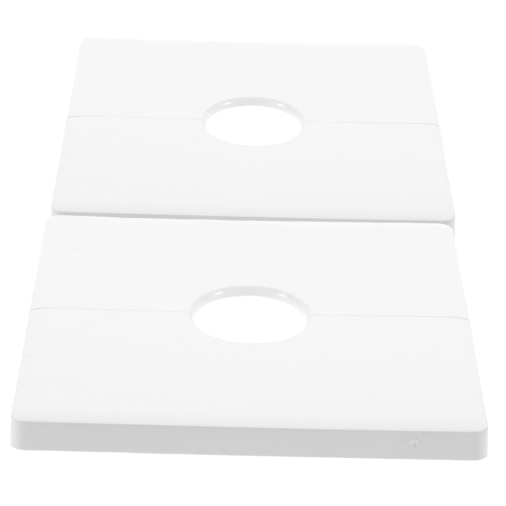 Housoutil 2Pcs Outlet Cover Plate with Adhesive Installation Multi Functional Wall Grommet for Cable Management Easy Installation Versatile Use Homes and Offices Cable