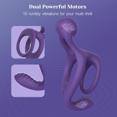 Image of Tracy's Dog Vibrating Cock Ring for Couple Play, Penis Ring Adult Sex Toys | Clit & Penis & Testicle Stimulation, Rumbly Vibration, Soft and Stretchable, Remote Control, Body-Safe Silicone, Waterproof