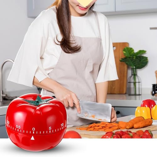 Tomaten Timer, Mechanischer Küchentimer, Timer Digital, Küchentimer Küche, Kurzzeitwecker Magnetisch, Eieruhr, Kurzzeitwecker, zum Lernen/Spielen/Kochen – Bild 4