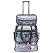 Price comparison product image Luxja Sewing Machine Trolley Bag with Removable Pad, Rolling Sewing Machine Bag, Trolley Case for Sewing Machine and Extra Sewing Accessories, Black