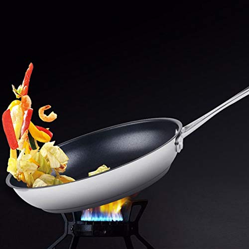 Wok de acero inoxidable con diseño de panal y antiadherente miniatura 5