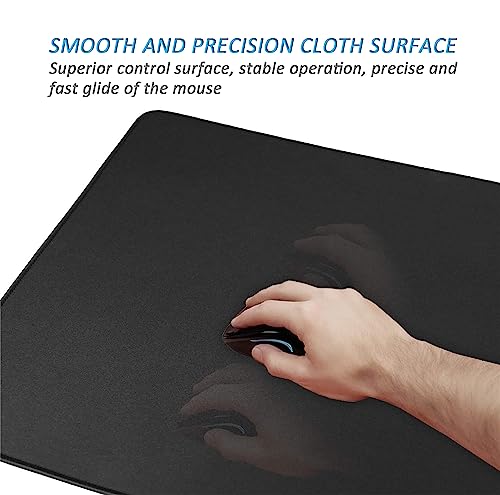 Image of LL-COEUR XXL Black Mouse Pad Gaming Keyboard Mat Laptop Office Desk Mat (1400 x 500 x 3 mm)