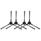 Robot Vacuum Cleaner Side Brush Replacement Kit Compatible with VCR04W for Midea, Black, 4pcs(4pcs)