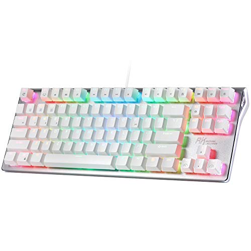 RK87 Pro RGB Mechanical Keyboard, Wired/Wireless Bluetooth 87 Keys Compact Gaming/Office Keyboard